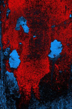 Dökülen boya paslı metal dokusu