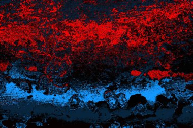 Çizik ve çatlaklarla metal doku