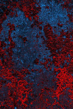 Dökülen boya paslı metal dokusu