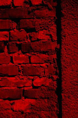 Eski model tuğla duvarın arka planı