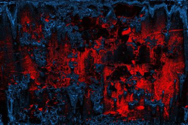 Dökülen boya paslı metal dokusu