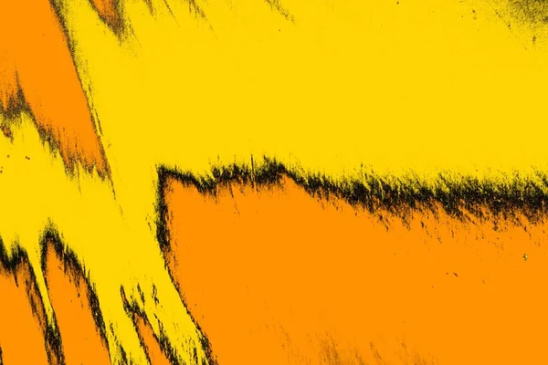 크림슨 노란색과 그르렁거리는 문자로 — 스톡 사진