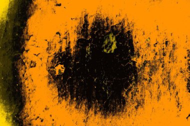 Kırmızı sarı ve siyah renkli kirli duvar, desenli arka plan.