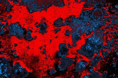 Dökülen boya paslı metal dokusu