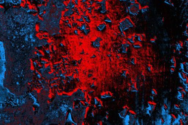 Dökülen boya paslı metal dokusu