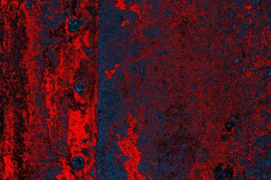 Dökülen boya paslı metal dokusu