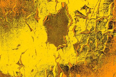 Kırmızı sarı ve siyah renkli kirli duvar, desenli arka plan.