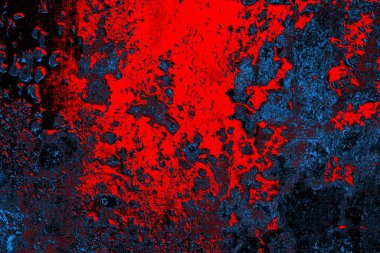 Dökülen boya paslı metal dokusu