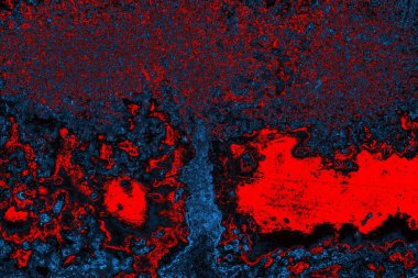 Çizik ve çatlaklarla metal doku