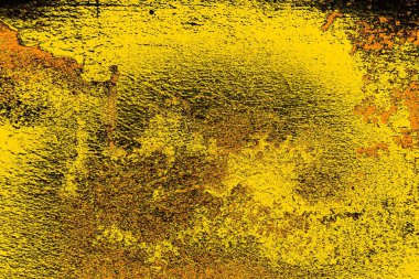 Kırmızı sarı ve siyah renkli kirli duvar, desenli arka plan.