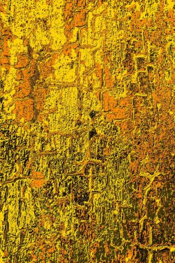 Kırmızı sarı ve siyah renkli kirli duvar, desenli arka plan.