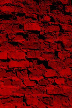 Eski model tuğla duvarın arka planı