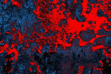 Dökülen boya paslı metal dokusu