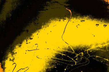 Kırmızı sarı ve siyah renkli kirli duvar, desenli arka plan. 