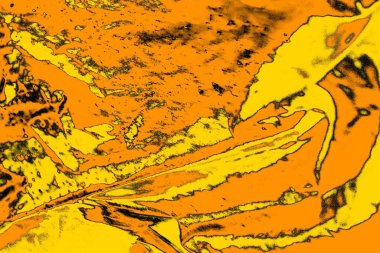 Kırmızı sarı ve siyah renkli kirli duvar, desenli arka plan.