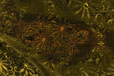 Kırmızı sarı ve siyah renkli kirli duvar, desenli arka plan.