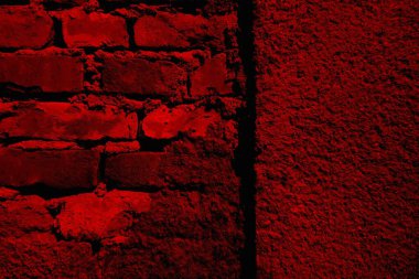 Eski model tuğla duvarın arka planı