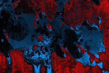 Dökülen boya paslı metal dokusu