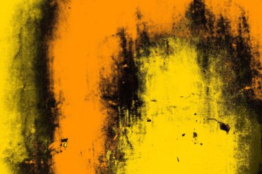 Kırmızı sarı ve siyah renkli kirli duvar, desenli arka plan.