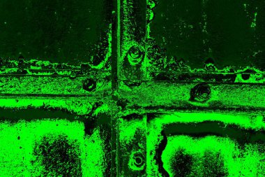 Metal plaka dokusu ve arka plan. Metal yüzey paslanmış lekeler. Paslı metal arka plan. Metal arkaplan.