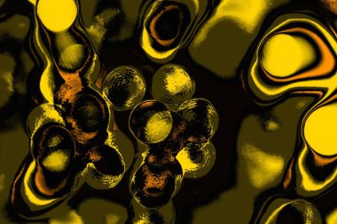 Kırmızı sarı ve siyah renkli kirli duvar, desenli arka plan.