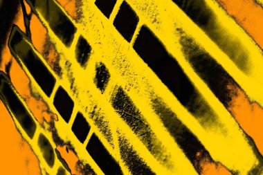 Kırmızı sarı ve siyah renkli kirli duvar, desenli arka plan.