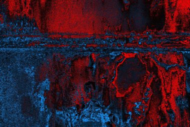 Dökülen boya paslı metal dokusu