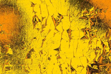 Kırmızı sarı ve siyah renkli kirli duvar, desenli arka plan.