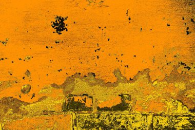 Kırmızı sarı ve siyah renkli kirli duvar, desenli arka plan.