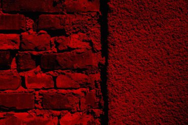 Eski model tuğla duvarın arka planı