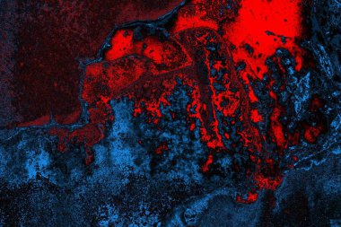 Dökülen boya paslı metal dokusu