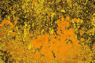 Kırmızı sarı ve siyah renkli kirli duvar, desenli arka plan. 