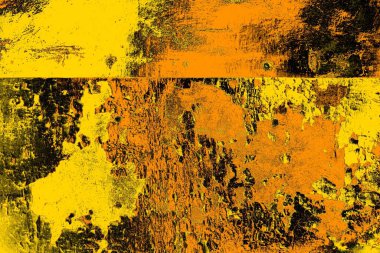 Kırmızı sarı ve siyah renkli kirli duvar, desenli arka plan.