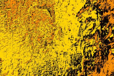 Kırmızı sarı ve siyah renkli kirli duvar, desenli arka plan.