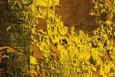 Kırmızı sarı ve siyah renkli kirli duvar, desenli arka plan.