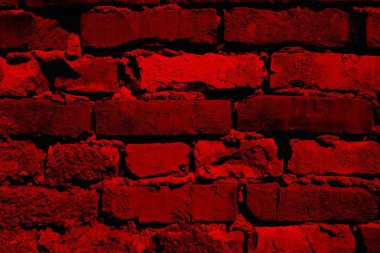 Eski model tuğla duvarın arka planı