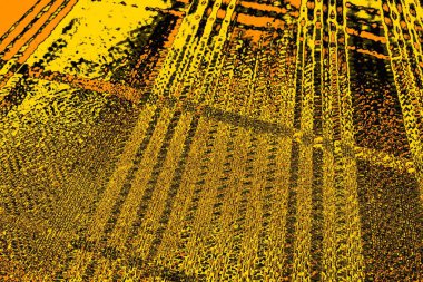 Kırmızı sarı ve siyah renkli kirli duvar, desenli arka plan.