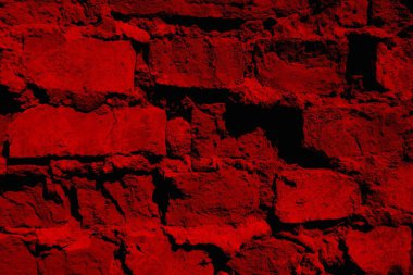 Eski model tuğla duvarın arka planı