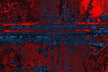 Dökülen boya paslı metal dokusu