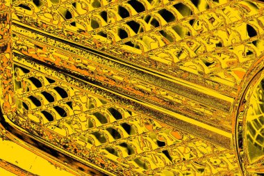 Kırmızı sarı ve siyah renkli kirli duvar, desenli arka plan.