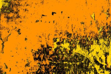 Kırmızı sarı ve siyah renkli kirli duvar, desenli arka plan.