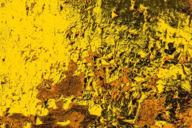 Kırmızı sarı ve siyah renkli kirli duvar, desenli arka plan.