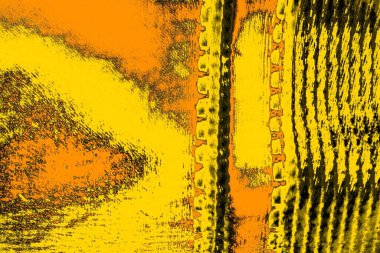 Kırmızı sarı ve siyah renkli kirli duvar, desenli arka plan. 