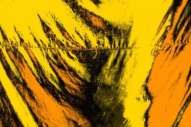 Kırmızı sarı ve siyah renkli kirli duvar, desenli arka plan.