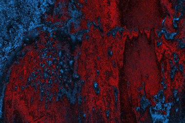 Dökülen boya paslı metal dokusu