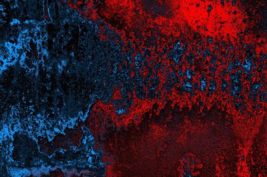 Dökülen boya paslı metal dokusu