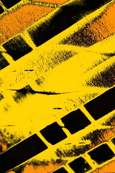 Kırmızı sarı ve siyah renkli kirli duvar, desenli arka plan.