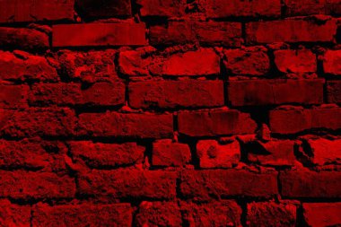 Eski model tuğla duvarın arka planı