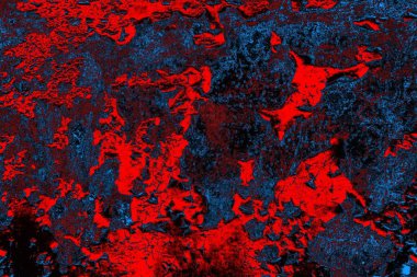 Dökülen boya paslı metal dokusu