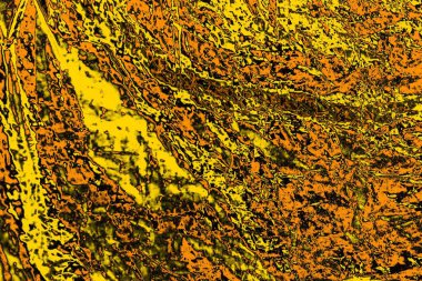 Kırmızı sarı ve siyah renkli kirli duvar, desenli arka plan.